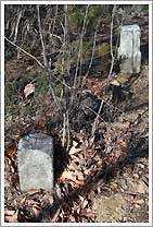 奥水山山頂の三角点標石