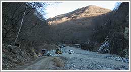 河川工事現場