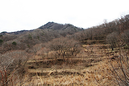 舟石駐車場から備前楯山