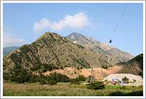 横場山と中倉山