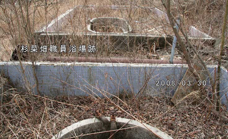 杉菜畑職員浴場跡