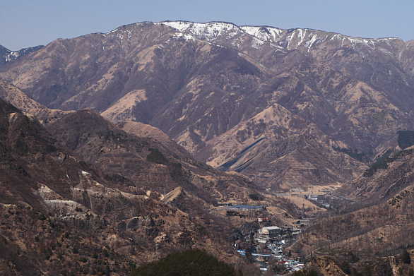 品振山から大平山展望