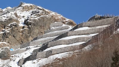 赤倉山西面（山腹工事現場）（撮影日：2012/01/26）